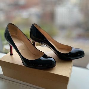 Christian Louboutin Simple Patent Red Sole Pumps